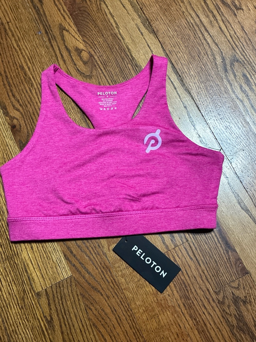 Peloton Hot Pink Racerback Performance Sports Bra